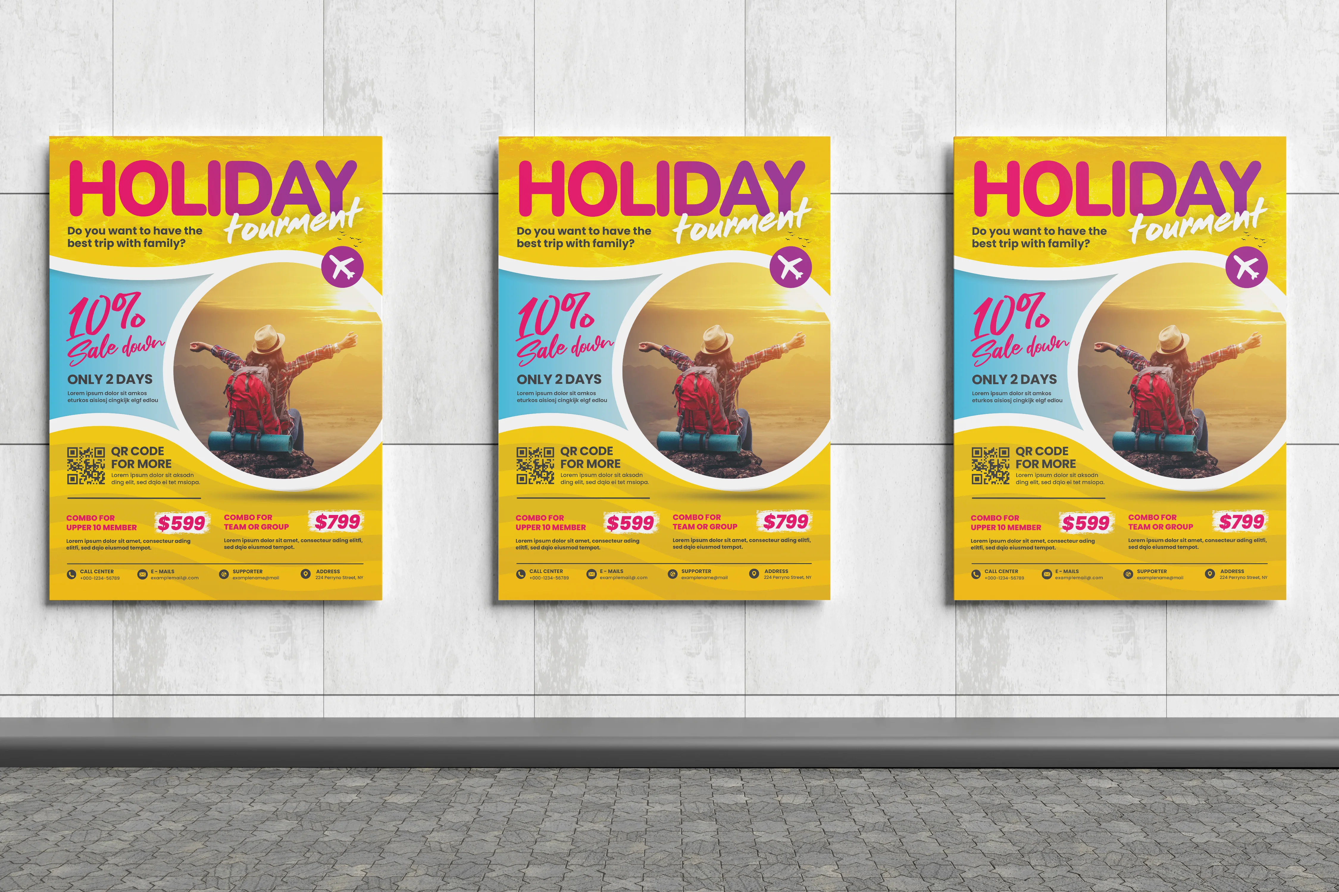 Holiday Travel Flyer Design