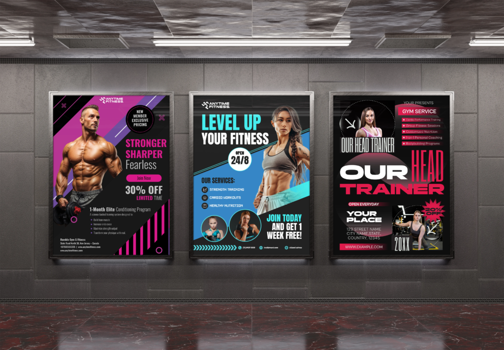 Anytime Fitness Flyer Design