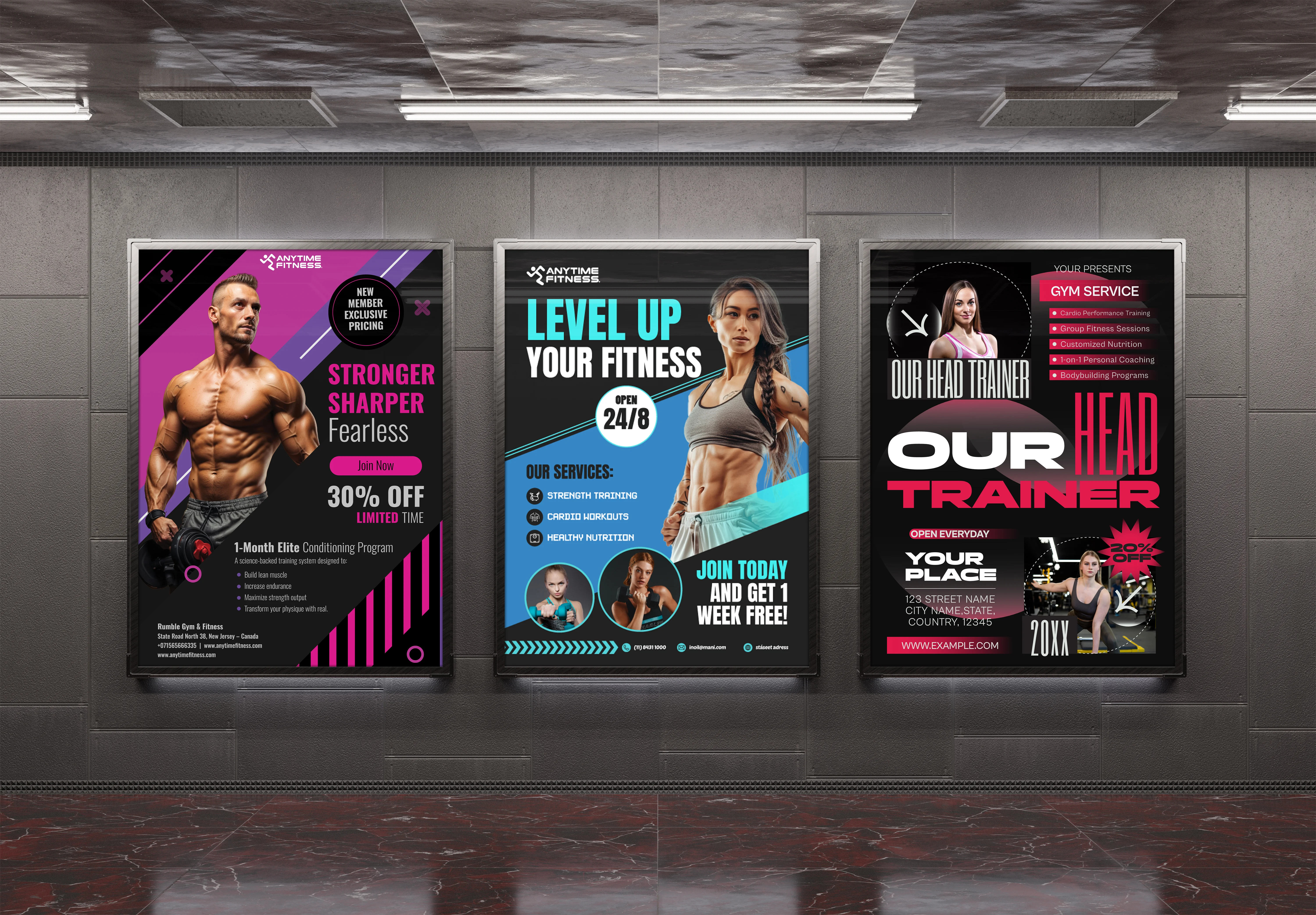 Anytime Fitness Flyer Design