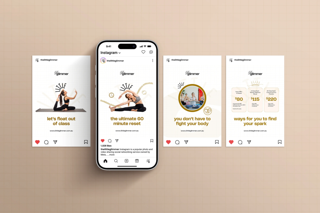 Little Glimmer Yoga Social Media Design
