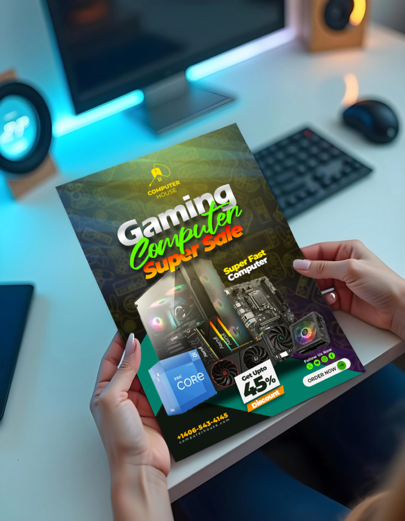 Gaming Computer Super Sale Flyer Design