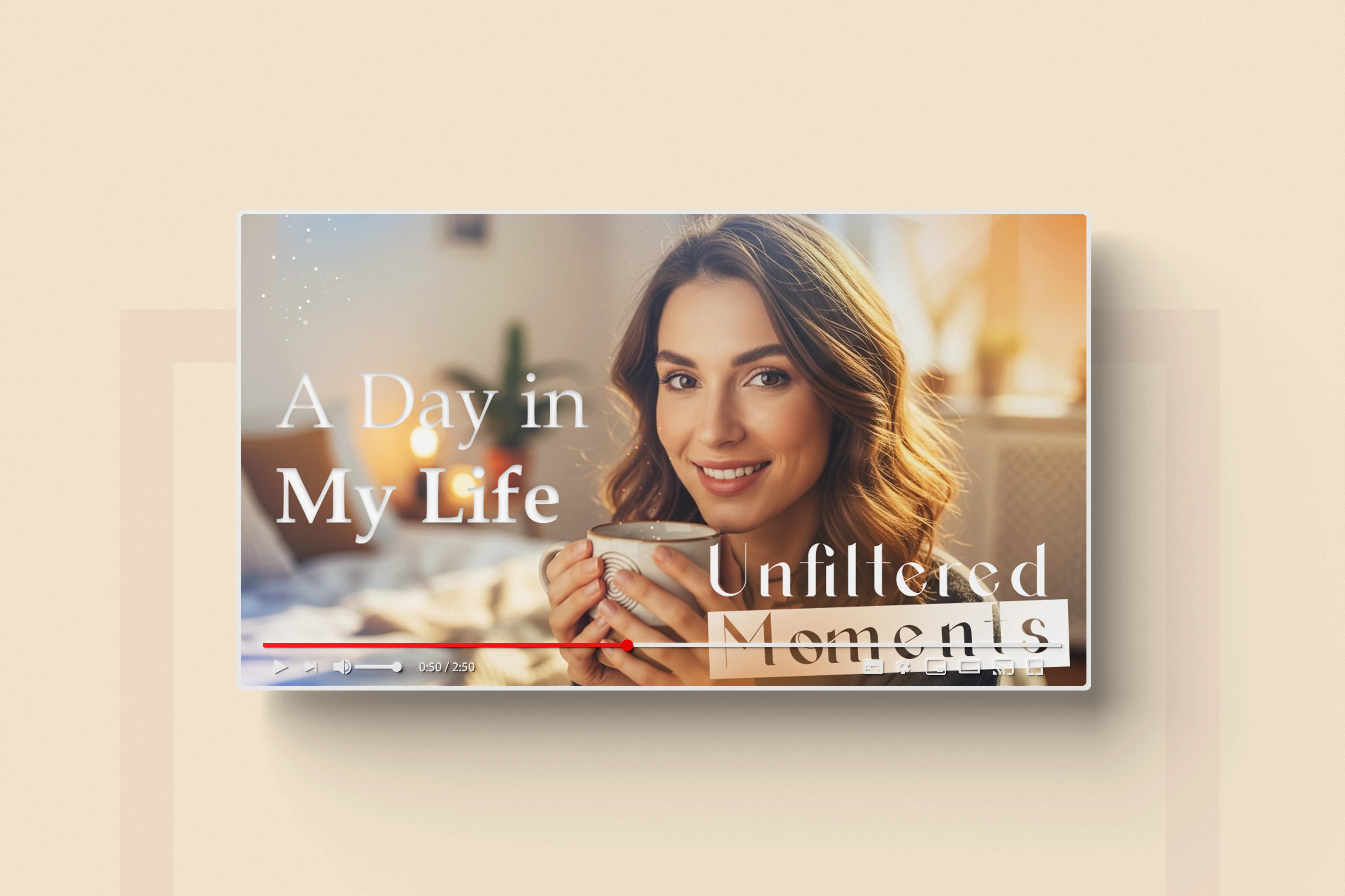 A Day In My Life YouTube Thumbnail Design