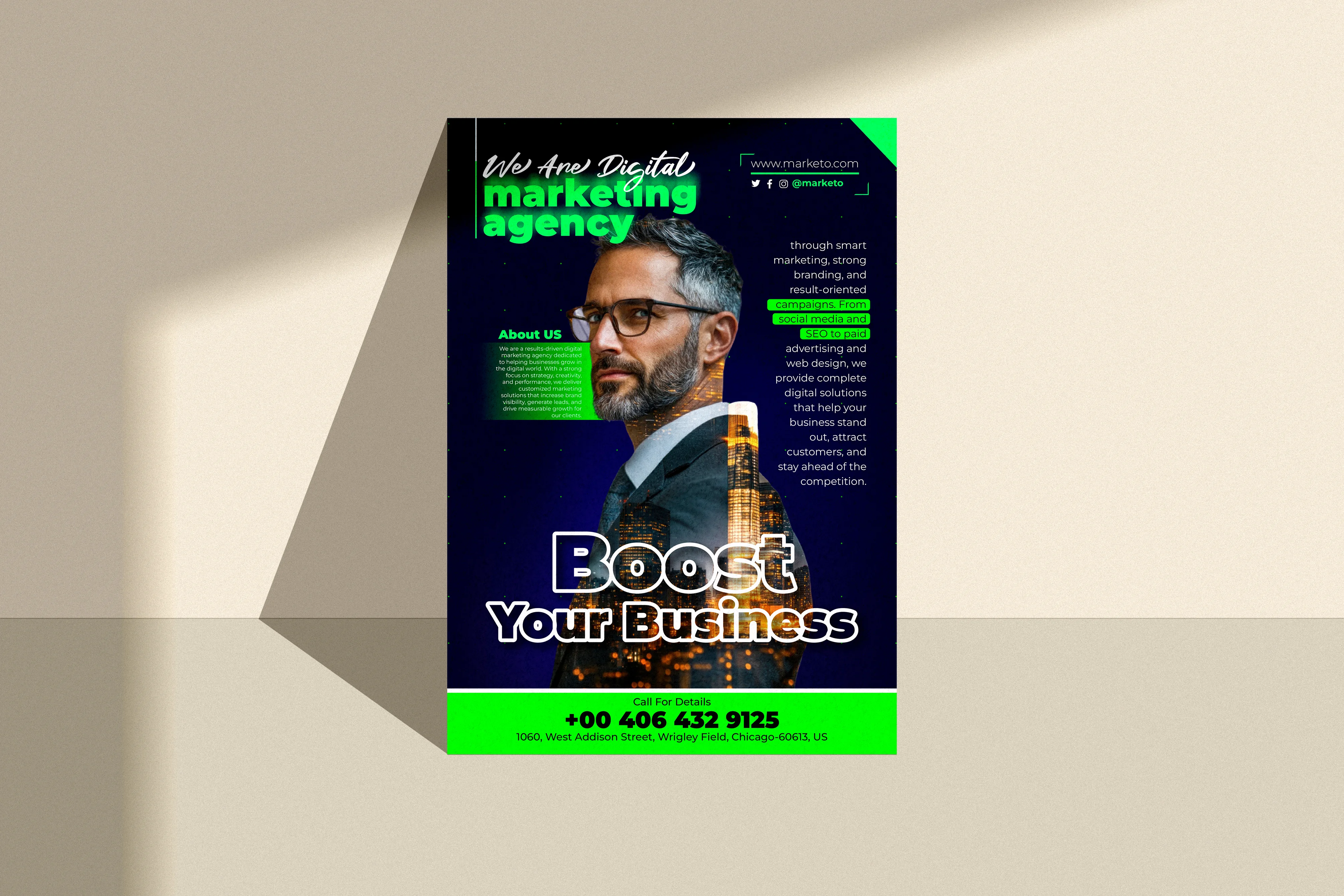 Marketo Digital Marketing Flyer Design