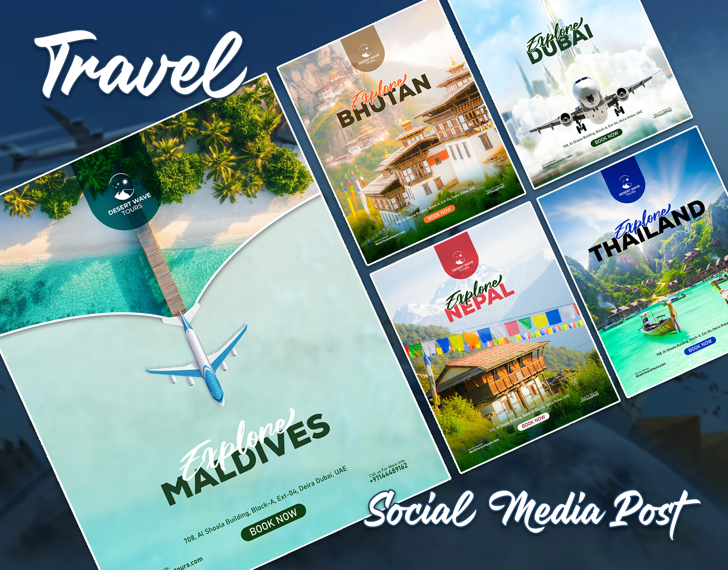 Desert Waves Maldives Campaign Design