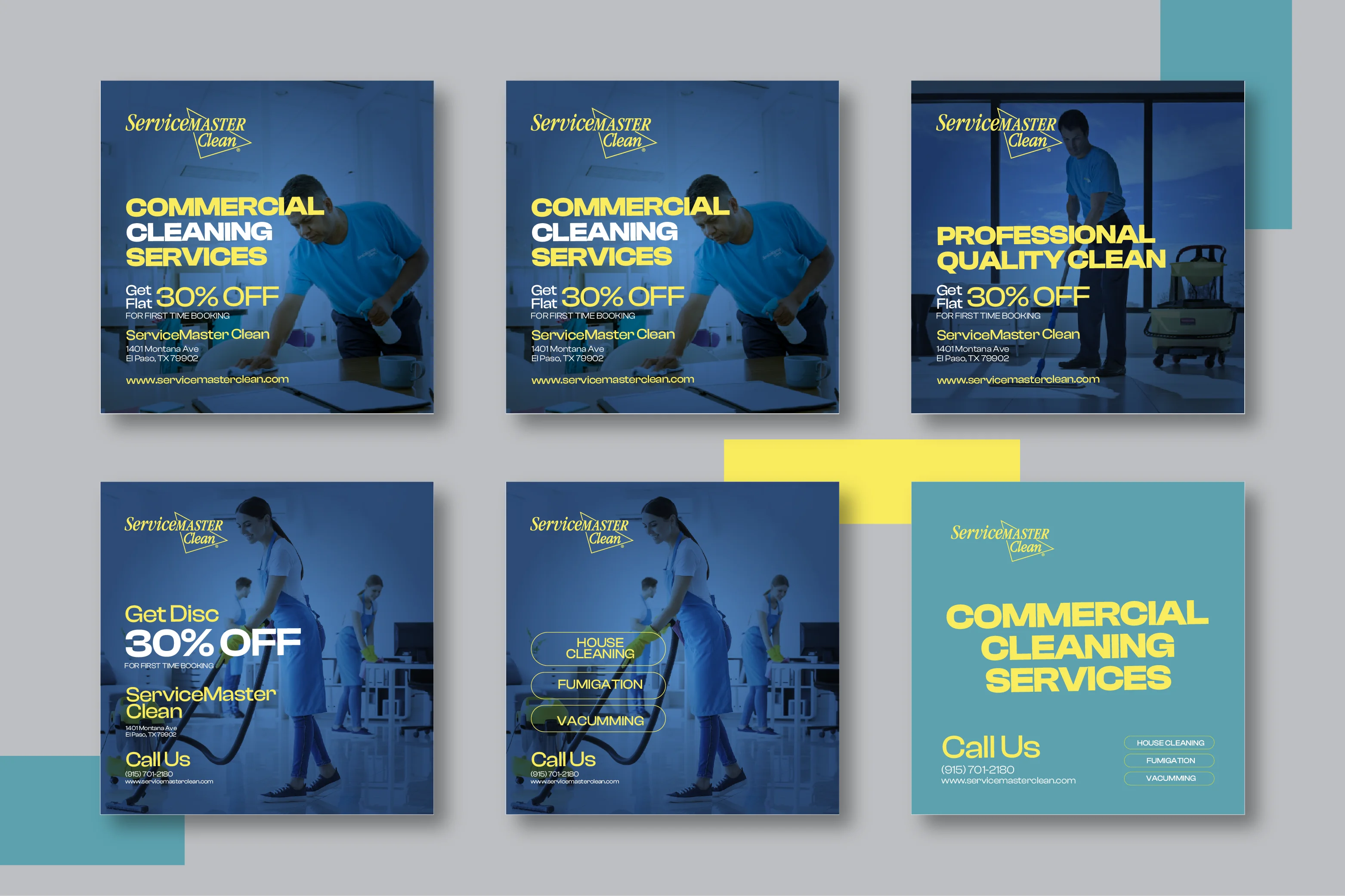 ServiceMaster Clean Social Media Design