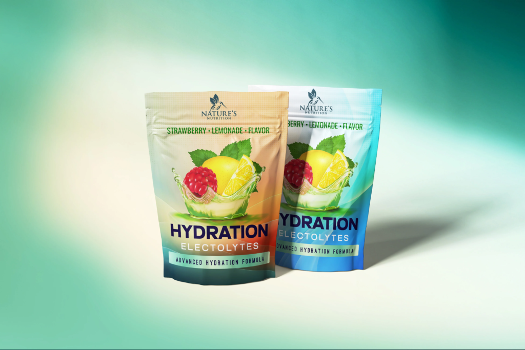 Nature’s Nutrition Electrolyte Packaging Design
