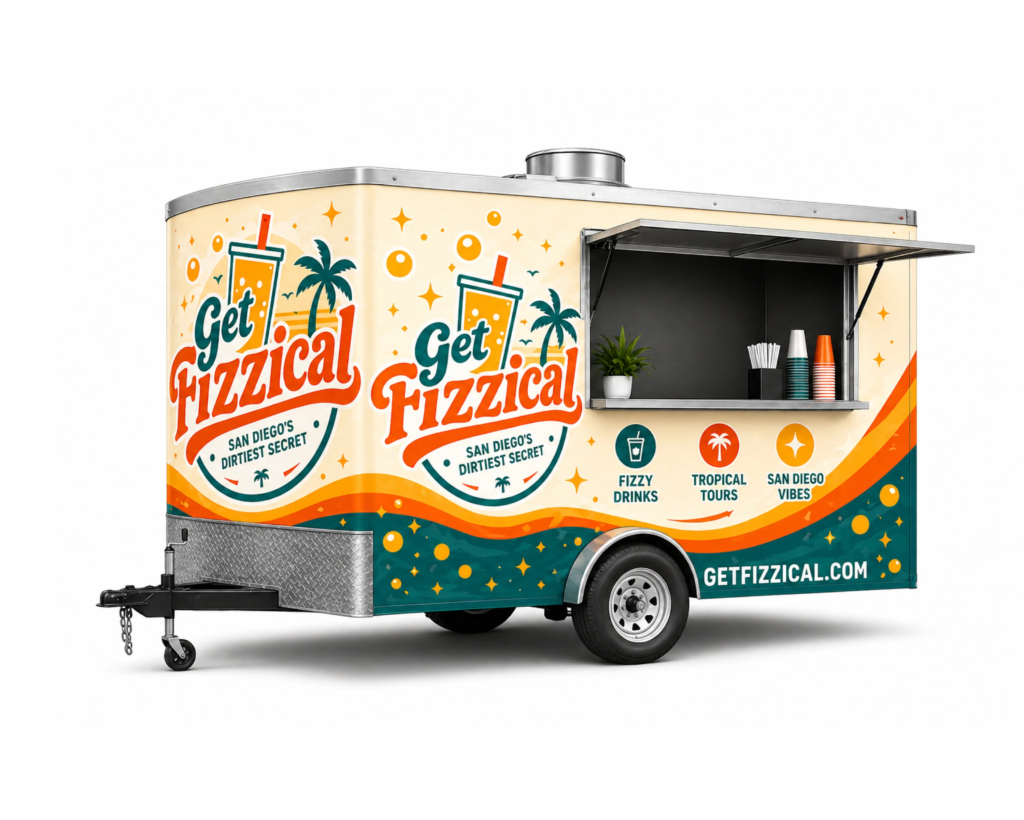 Get Pizzical Full Car Wrap Design