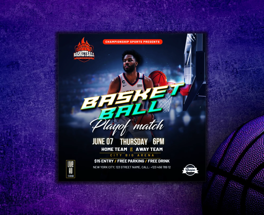 Basketball Tournament Flyer Design