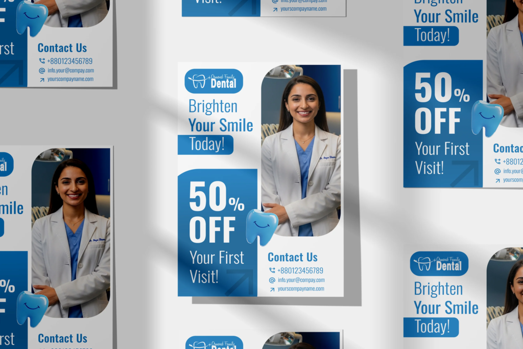 Brighten Your Smile Dental Flyer Design