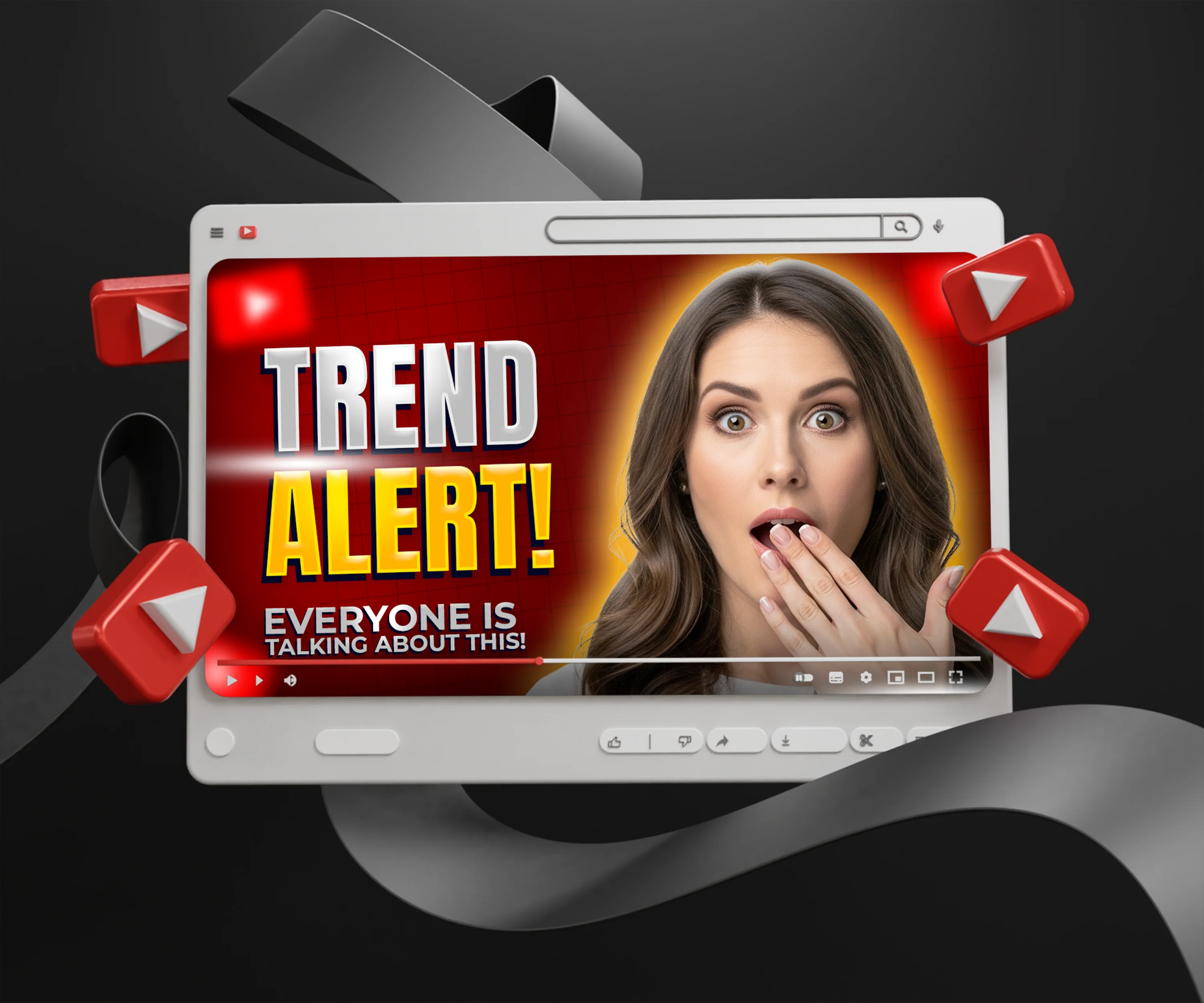 Trend Alert YouTube Thumbnail Design
