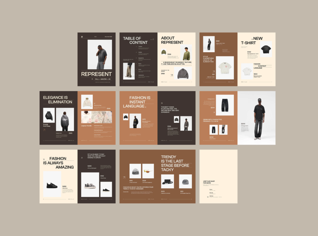 Fall Winter 2026 Fashion Booklet Design