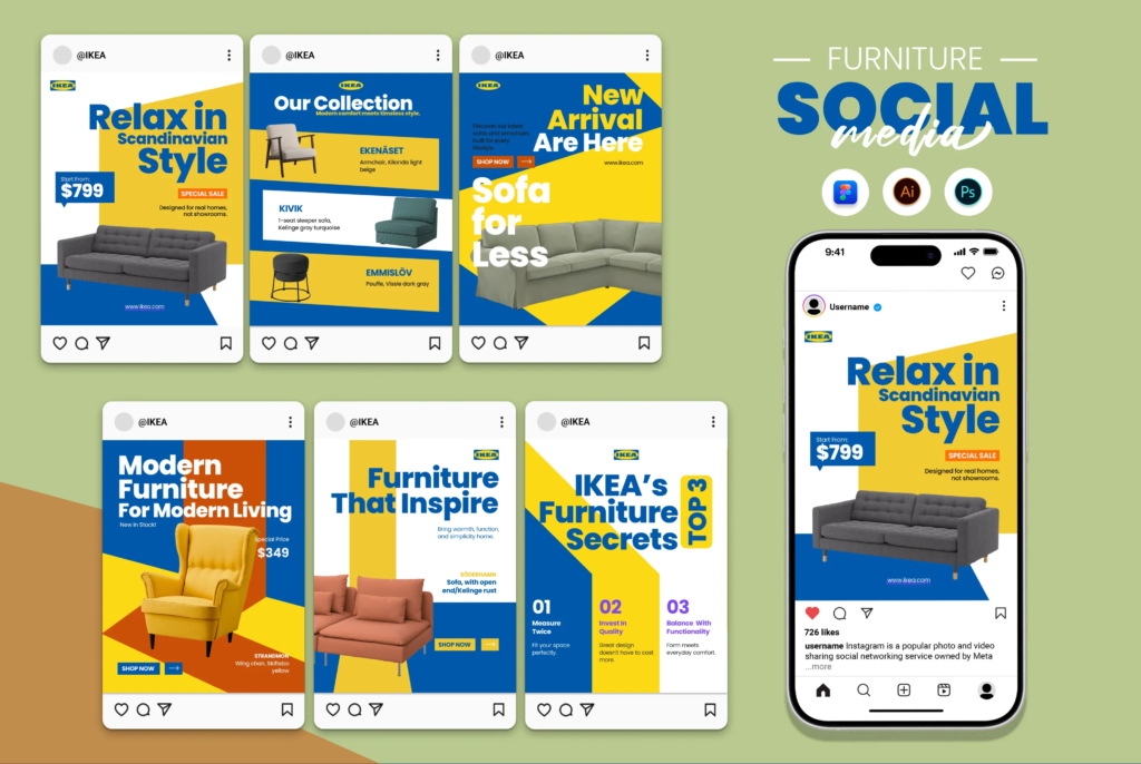IKEA Furniture Social Media Design