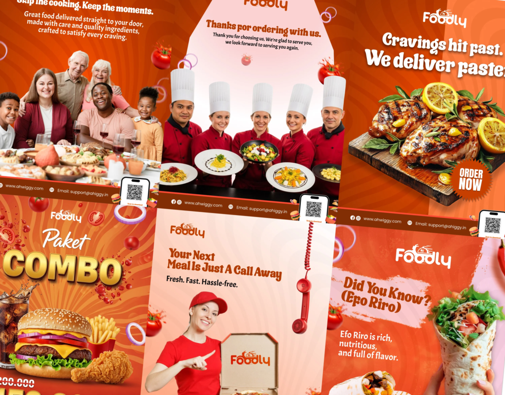 Foodly Restaurant Social Media Design