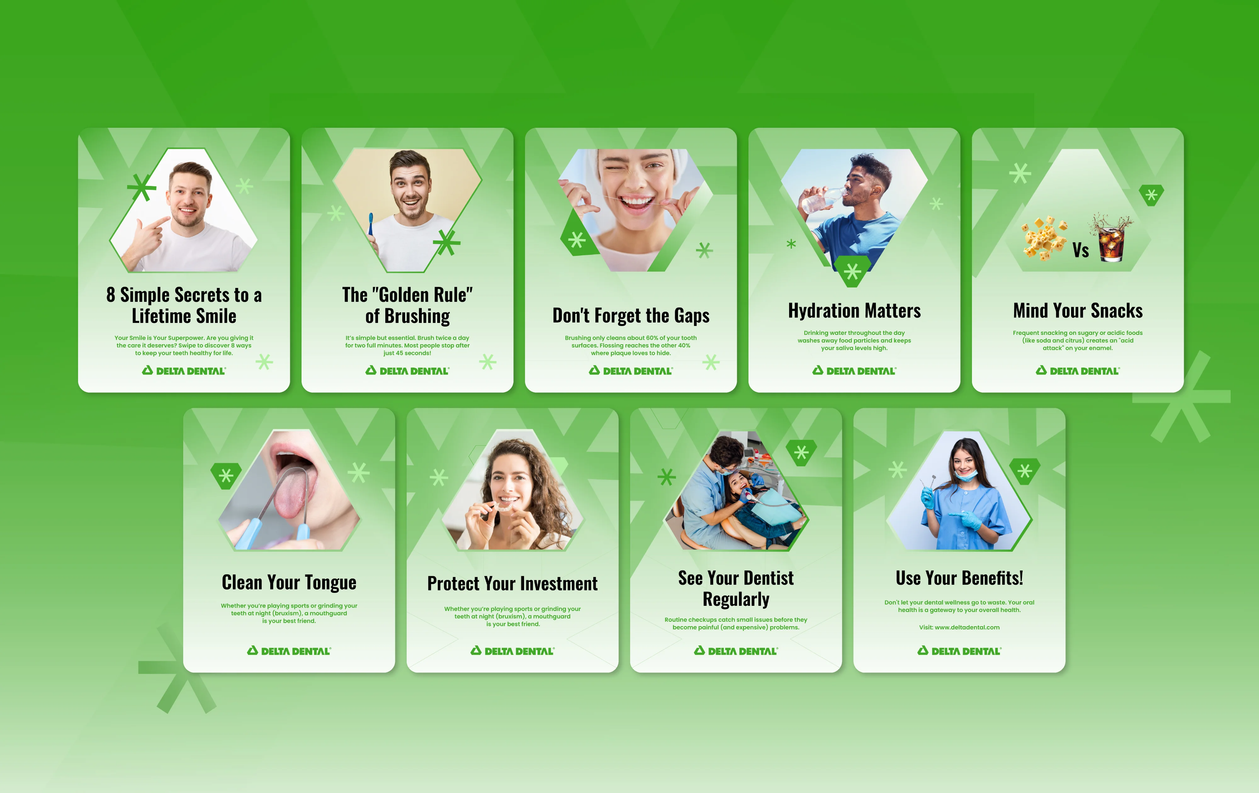 Dental Care Carousel Social Media Design